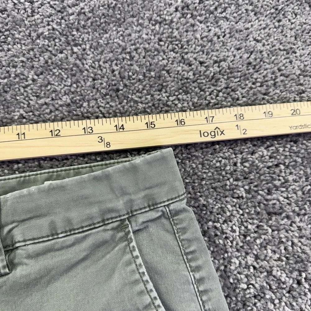 Gap Shorts Mens 31 Green Chino Canvas Casual Flat Front Summer Pockets City